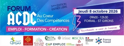 08/10/26 : Forum ACDC – Emploi / Formation / Création – Saint-Girons